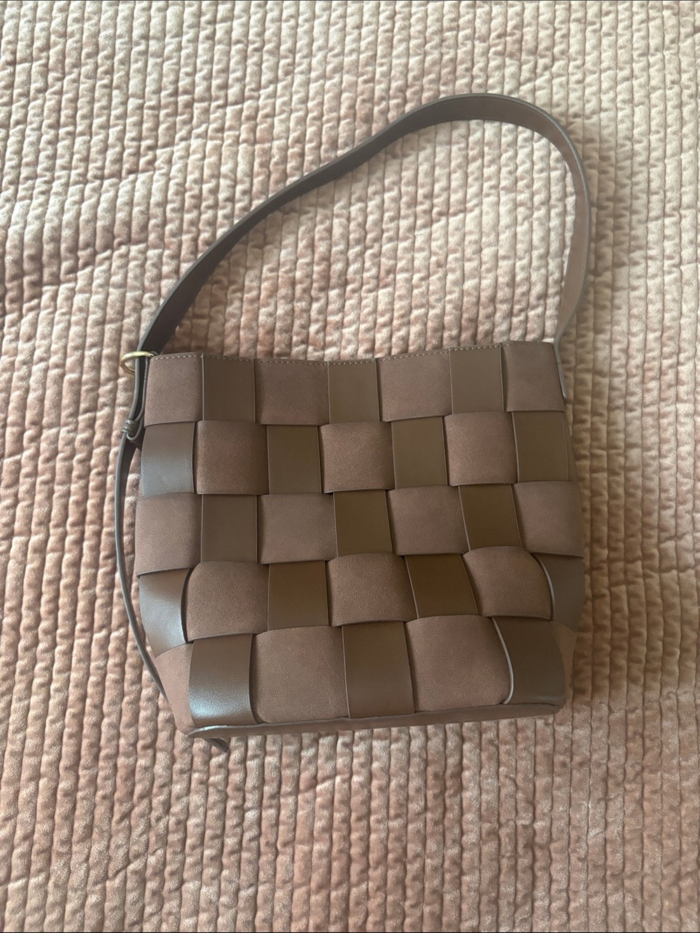ASOS Brown Woven Shoulder Bag